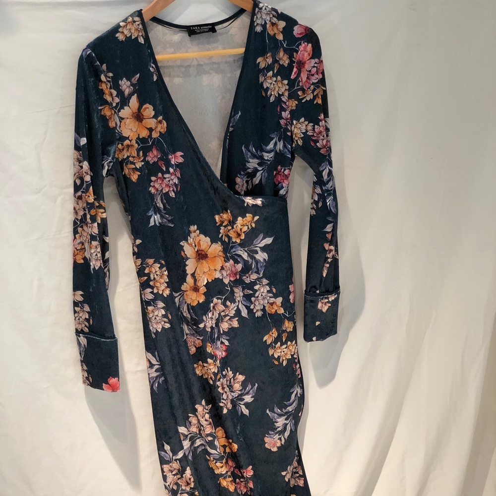 Green suede robe dress forever 21